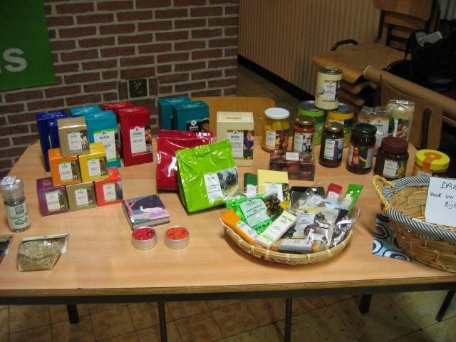 Oxfam winkelstand Oxfam producten gamma