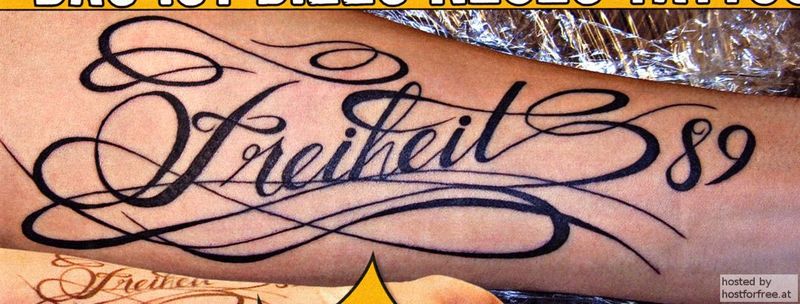 VAN BILL!! The famous Freihei tattoo